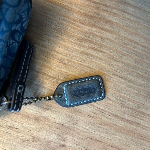 Coach Signature Small Zipper Fabric Pouch Coin Purse 
Cosmetic Pouch - Picture 2 of 10